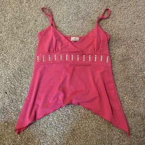 pink y2k tank top